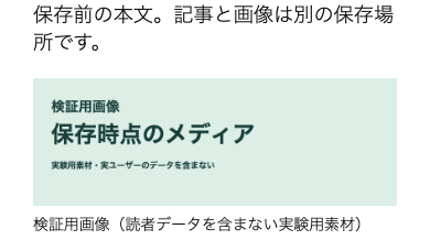 DBと画像ファイルを戻したローカル実験。本文と画像が表示される